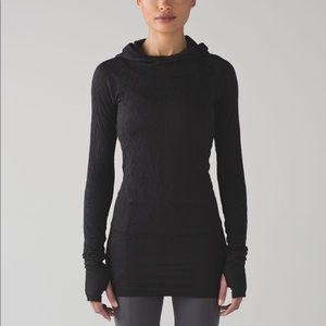 Lululemon black rest less hoodie